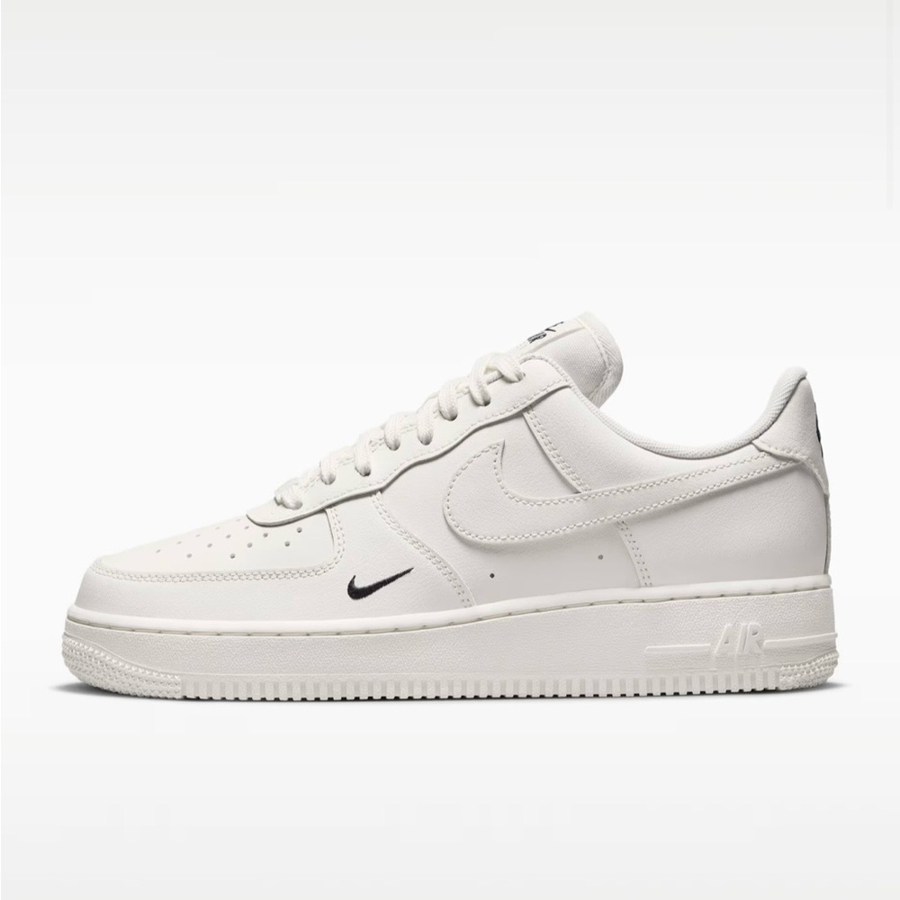Nike Air Force 1 '07 Essential Sneakers, Sail Black, Size 8.5 Womens